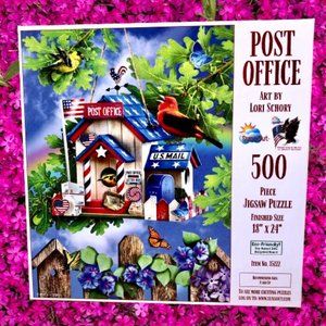 Sunsout Jigsaw Puzzle 500 Piece USA POST OFFICE Lovely Art Work